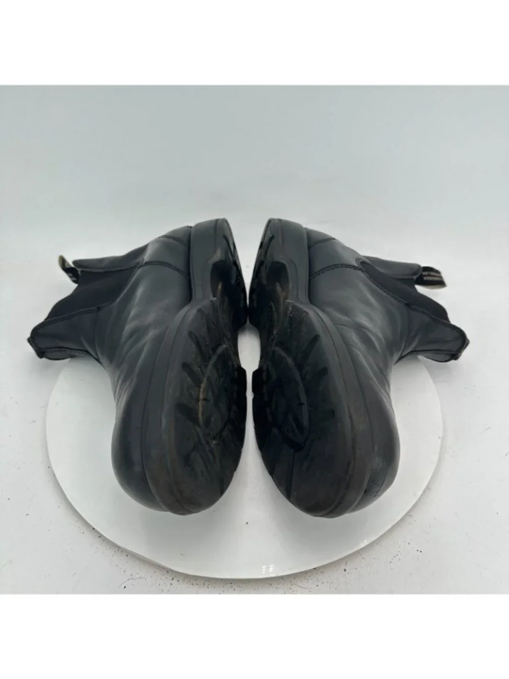 Blundstone Men Size 11 US 12 Black Leather Pull On Side Elastic Chelsea Boot